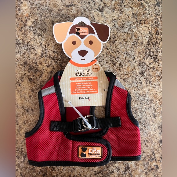 Other - Elite Pet The Dog Walker Company Red Mesh Style Harness (Size M)